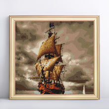 Load image into Gallery viewer, Ship in the Storm Diamond Art Kit