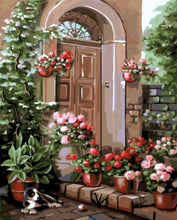 Load image into Gallery viewer, flowers on the door step