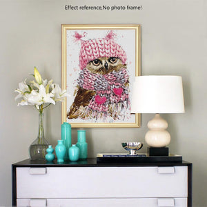 5D Owl Diamond Painting Kit for Adults