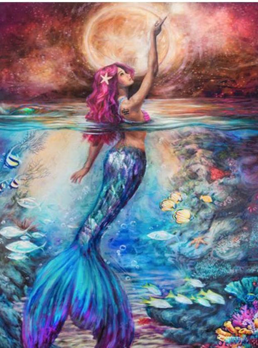 Mermaid diamond painting