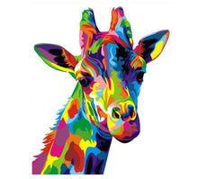 Load image into Gallery viewer, Colorful Giraffe Painting with DIY Kit for Kids