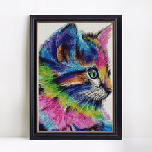 Load image into Gallery viewer, Colorful Cat DIY Diamond Painting