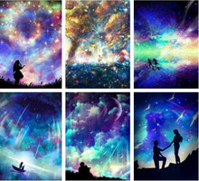 Load image into Gallery viewer, Sky and Galaxy Diamond Paintings
