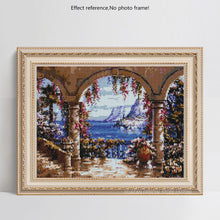 Load image into Gallery viewer, Ocean View from Balcony 5d Diamond Painting Kit