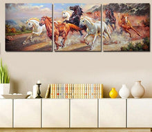 Load image into Gallery viewer, 3 Panels Painting - Horses - PBN