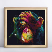 Load image into Gallery viewer, Colorful Chimpanzee Diamond Painting