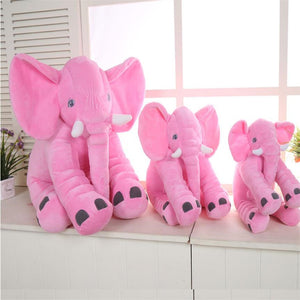 pink baby pillow elephant