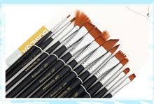 Load image into Gallery viewer, Nylon Hair Painting Brush Set - 12 Brushes