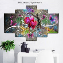 Load image into Gallery viewer, 5 piece Love Wall Art