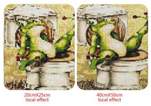 Load image into Gallery viewer, Funny Frog in the Toilet