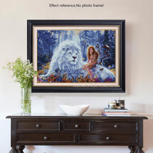 Load image into Gallery viewer, Huge Lion and Fairy 5D Diamond Painting