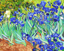 Load image into Gallery viewer, blue flowers van gogh painting