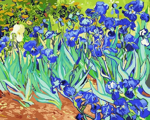 blue flowers van gogh painting