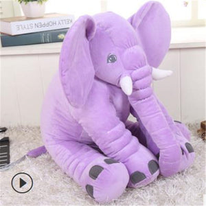 purple baby elephant pillow