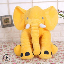 Load image into Gallery viewer, yellow elephant pillow