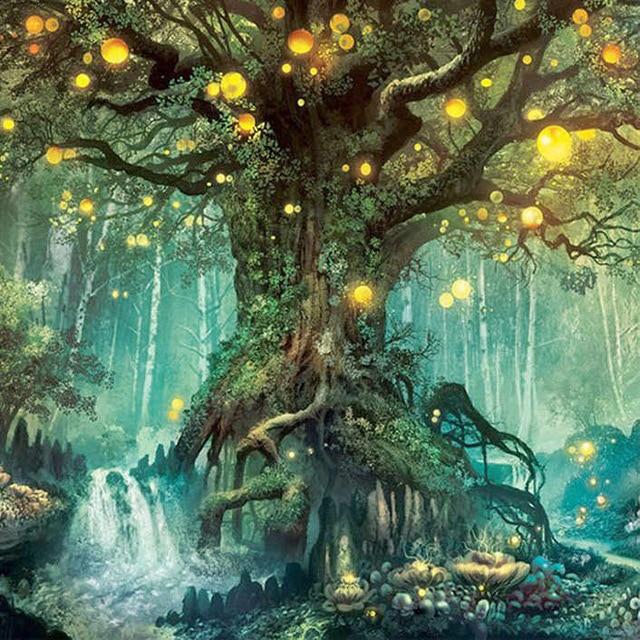 Magic Tree Painting with Diamond Kits