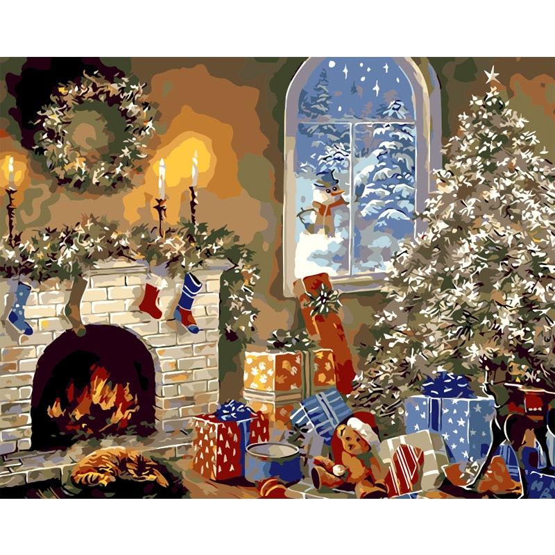 Christmas Gifts - Painting by Numbers