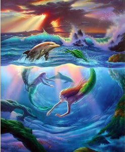 mermaid diamond art