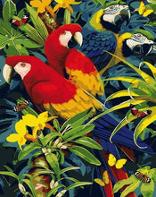 Load image into Gallery viewer, birds flowers paint by numbers