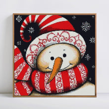 Load image into Gallery viewer, Snowman Cartoon Diamond Square Painting