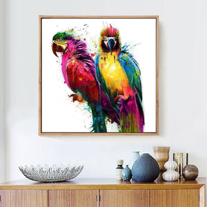 African Macaw Parrots Diamond Painting