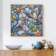 Load image into Gallery viewer, Stained Glass Birds Diamond Painting