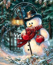 Load image into Gallery viewer, snowman with diamonds