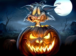 Halloween diamond painting