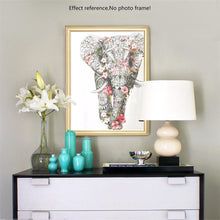 Load image into Gallery viewer, Floral Elephant - Diamond Embroidery