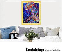 Load image into Gallery viewer, Jelly Fish Diamond Painting Kit