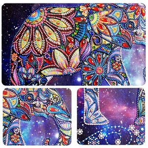 Paint Elephant with Special Shaped Diamonds