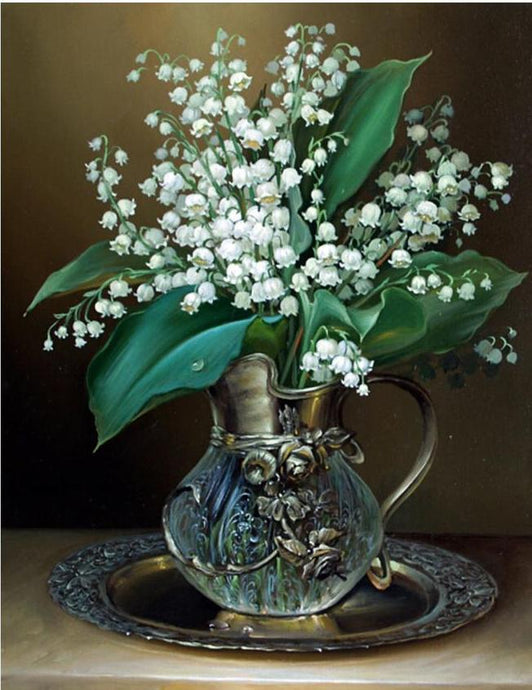 White Flowers Painting