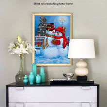 Load image into Gallery viewer, Snowman Couple on Christmas