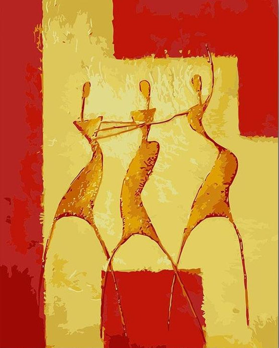 Dancing Women Painting Kit + Abstract Picasso Painting