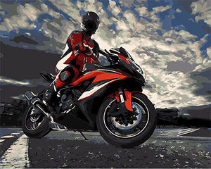 sports bike painting