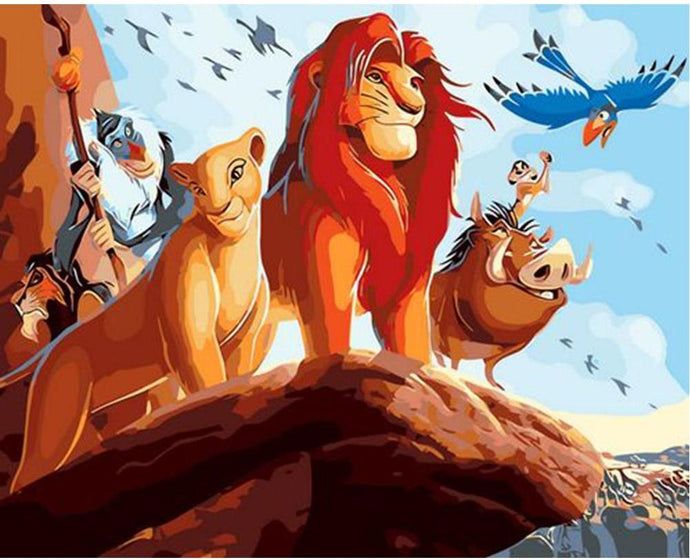 The Lion King Cartoon - Paint by Number