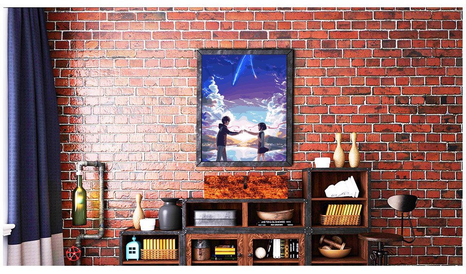 Twenst Anime Paint by Numbers for Adults DIY Painting by Numbers Kits for  Children Living Room Bedroom Decoration 16 x 20 : : Toys &  Games