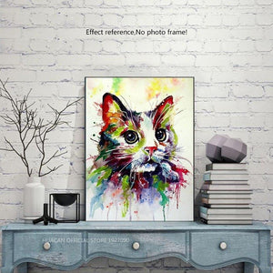 Artistic Cat Diamond Painting Kit