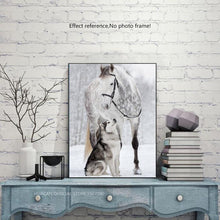 Load image into Gallery viewer, Horse &amp; Wolf in Winter