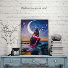Load image into Gallery viewer, Beautiful Mermaid Paint with Diamonds Art Kit