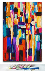 Different abstract Colorful Paintings for Home Decor - paint by number kits