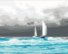 Load image into Gallery viewer, Boats, Ships and Oceans 12 Paint by Numbers