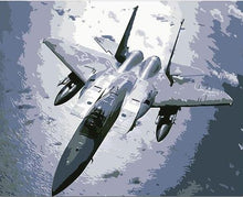 Load image into Gallery viewer, fighter jet painting by numbers