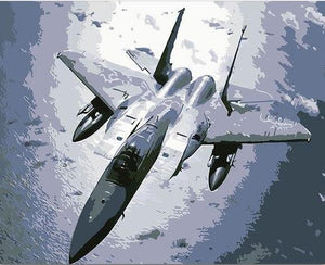 fighter jet painting by numbers