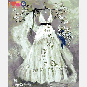 Wedding Dress Painting Diy - Easy Painting